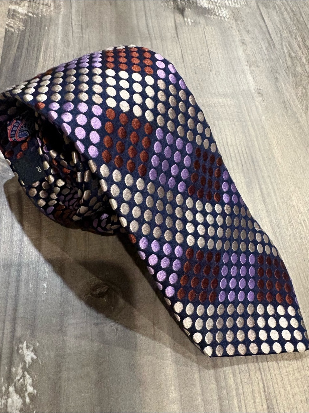 Ted Baker London Geometric Dots Multicolor Designer Necktie